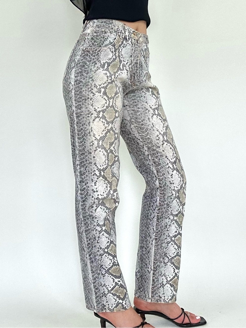 Vintage Roberto Cavalli Snake Print Pants
